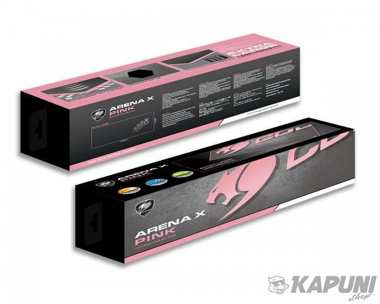Коврик игровой, 1000 х 400 х 5 мм, Speed, размер XXL, розовый Cougar Arena X Pink Arena X Pink фото