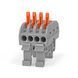 Клемник швидкого монтажа DIN 4+4п серый PA TITANUM, AC 250-400 V TF-KND-224 29099 фото 5