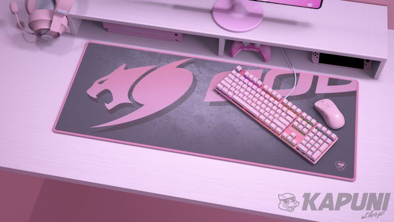 Коврик игровой, 1000 х 400 х 5 мм, Speed, размер XXL, розовый Cougar Arena X Pink Arena X Pink фото