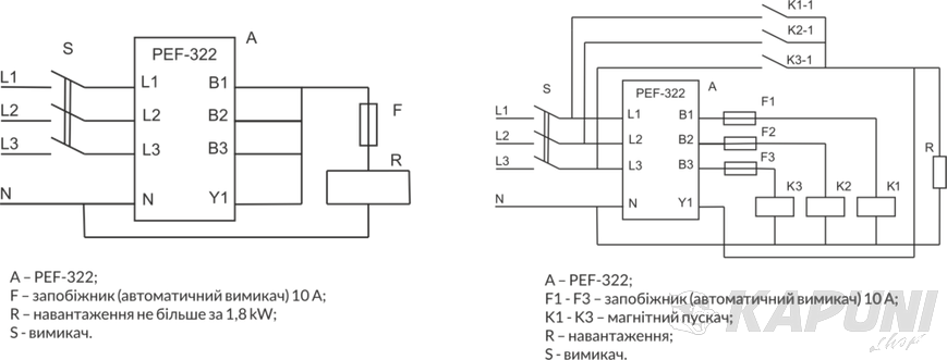 Автоматичний перемикач фаз Новатек-Електро PEF-322, 8 А, 1 DIN NTPEF3220 NTPEF3220 фото