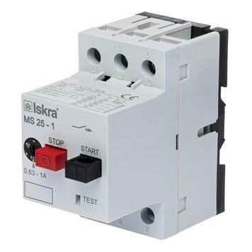 Автомат захисту двигуна ISKRA MS25 1 А 030107959000 030107959000 фото