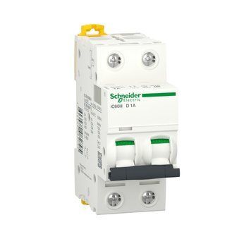 Автоматичний вимикач Schneider Electric Acti9 iC60Н 2P, 1А, крива D A9F85201 A9F85201 фото