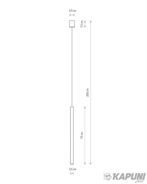 Підвісний світильник Nowodvorski 8433 Laser 750 Zwis G9 1x10W IP20 Black 8433 фото