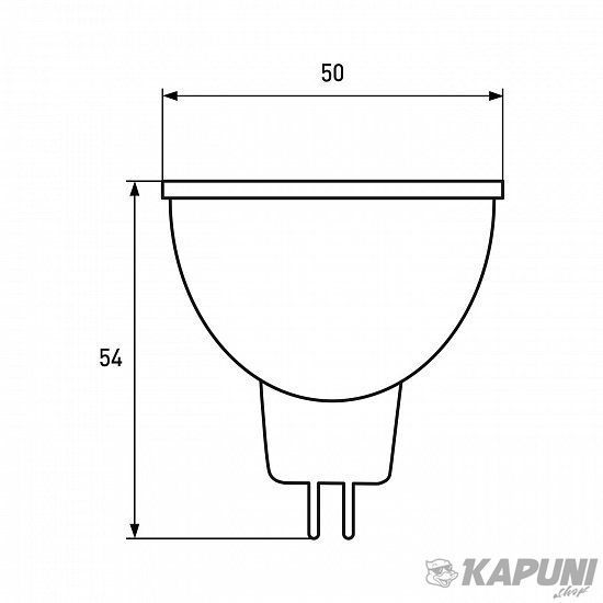 LED Лампа точкова MR16-7W-GU5.3-4000K EUROLAMP LED-SMD-07534(P) фото