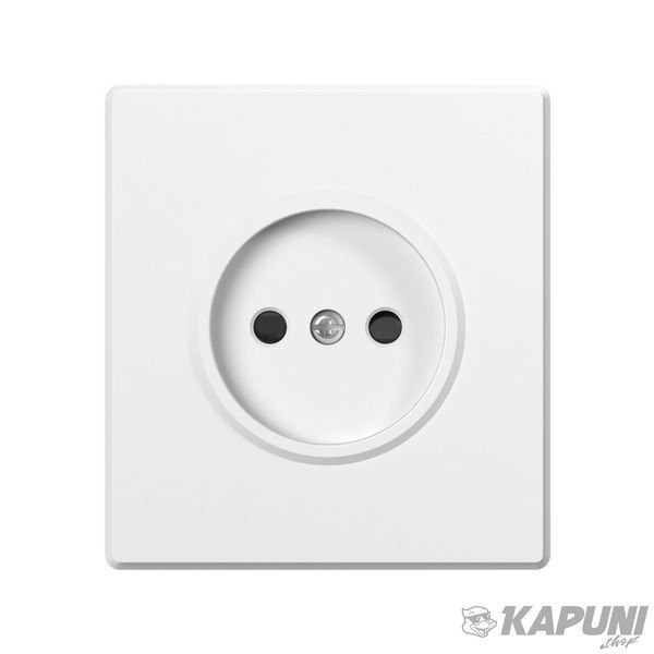 Розетка одинарная без заземления белая матова VIDEX NOTA, 250 V, IP20 VF-NT-SK1-WH 28865 фото