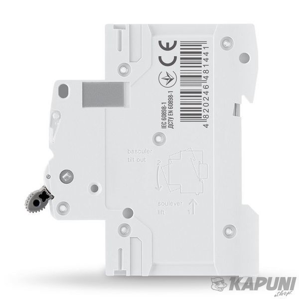 Автоматический выключатель RS6 1п 63А 6кА С VIDEX RESIST VF-RS6-AV1C63 26553 фото