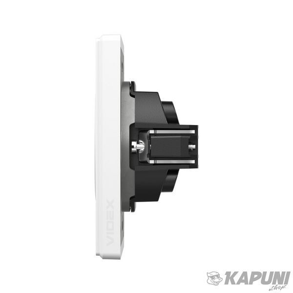 Розетка одинарная без заземления белая матова VIDEX NOTA, 250 V, IP20 VF-NT-SK1-WH 28865 фото