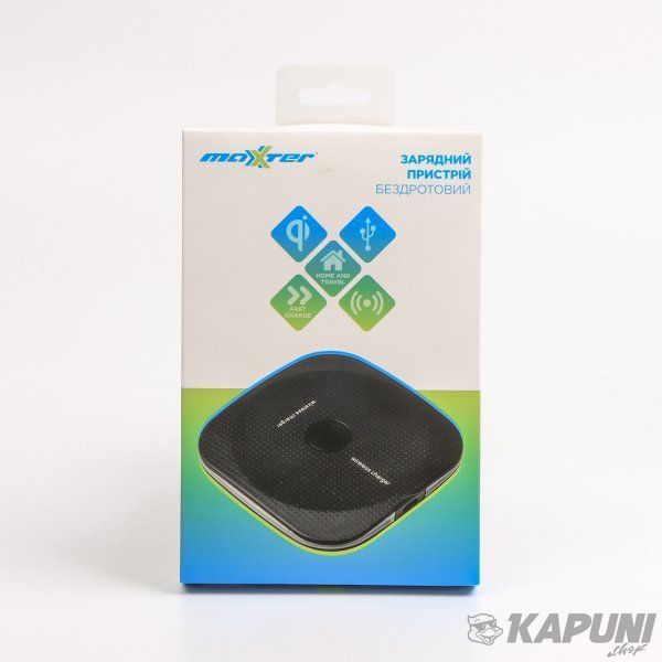 Бездротовий зарядний пристрій Maxxter Fast Charge (M-QIF-02) M-QIF-02 фото