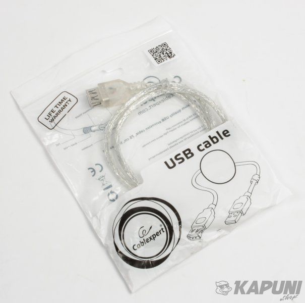 Удлинитель USB 2.0, A-папа/А-мама, 1.8 м, феррит, CCF-USB2-AMAF-TR-6 CCF-USB2-AMAF-TR-6 фото