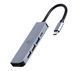 Док станция USB-C 5-в-1 (хаб/HDMI/PD), серый Cablexpert A-CM-COMBO5-03 A-CM-COMBO5-03 фото 1