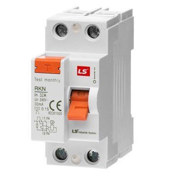 Устройство защитного отключения LS ELECTRIC RKN 32 А 1P+N 0,3 А 062203028B 062203028B фото