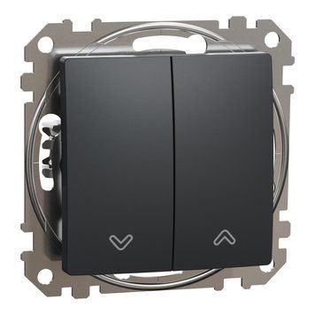 Вимикач для жалюзі Schneider Electric Sedna Design з електронним блокуванням чорний SDD114104 SDD114104 фото