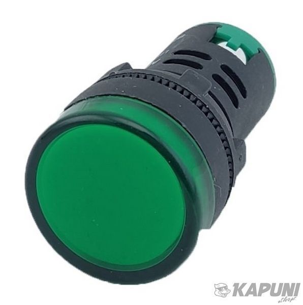 Лампа AD22DS d22mm 230В AC зеленый TNSy TNSy5500235 фото