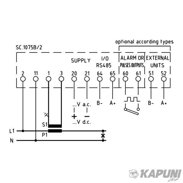 Модульный анализатор сети FRER MCU 1-5 А 100-400 В MCUP0H005MCQ2 MCUP0H005MCQ2 фото
