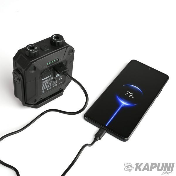 Портативний багатофункціональний ліхтарик VIDEX 1500Lm 5000K VLF-M048 28772 фото