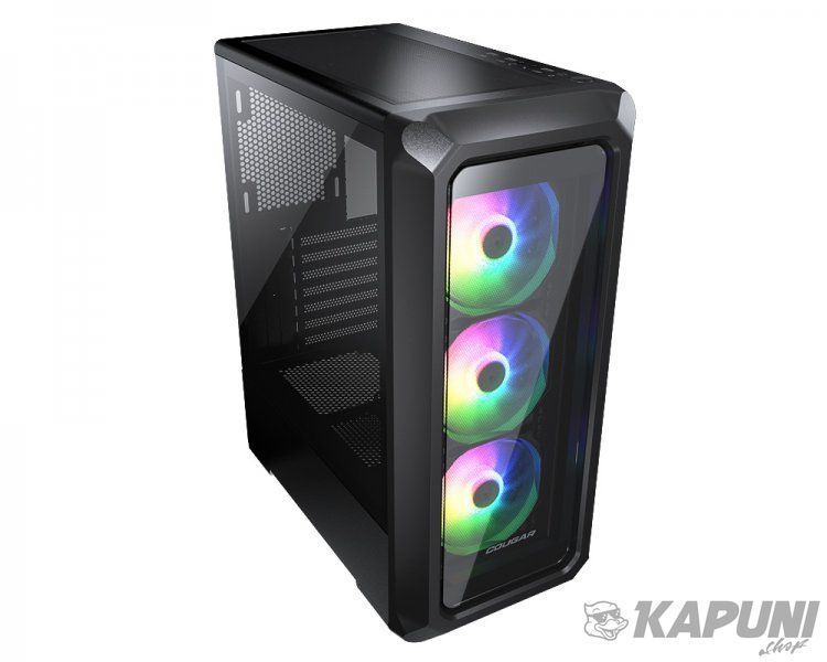 Игровой корпус, 2*3.5"+3*2.5", 3*120-мм ARGB вентиляторы предустановлены, ATX/mATX/mini-ITX, стеклянное окно Cougar Archon 2 RGB (Black) Archon 2 RGB (Black) фото