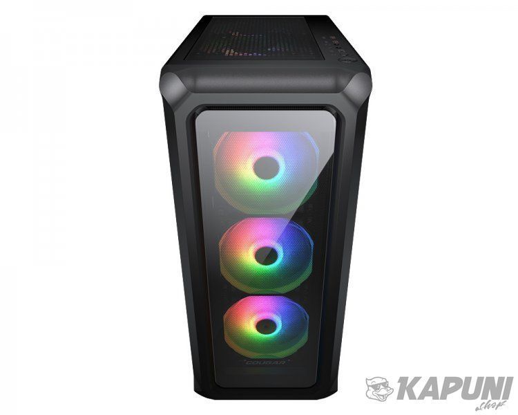 Игровой корпус, 2*3.5"+3*2.5", 3*120-мм ARGB вентиляторы предустановлены, ATX/mATX/mini-ITX, стеклянное окно Cougar Archon 2 RGB (Black) Archon 2 RGB (Black) фото