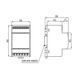 Модульный анализатор сети FRER MCU 1-5 А 100-400 В MCUP0H005MCQ2 MCUP0H005MCQ2 фото 3