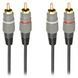 Кабель премиум 2 RCA-2RCA, 2.5м Cablexpert CCAP-202-2.5M CCAP-202-2.5M фото 1