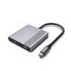 Док станция USB-C 3-в-1 (USB/HDMI/PD), серый Cablexpert A-CM-COMBO3-04 фото 1