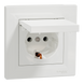 Розетка Schneider Electric Asfora с крышкой с заземлением белая EPH3100121 EPH3100121 фото 2