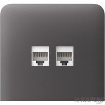 Бічна панель для вбудованої інтернет-розетки Ajax SideCover (LAN) vertical Grey (126222.319.GR) 59105_AJAX фото