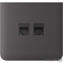 Бічна панель для вбудованої інтернет-розетки Ajax SideCover (LAN) vertical Grey (126222.319.GR) 59105_AJAX фото