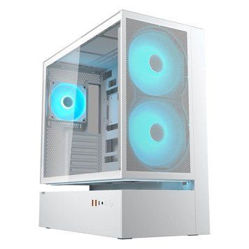 Игровой корпус, 2*160 мм ARGB и 1 120 мм ARGB PWM предустановлены, Type-C x1, USB3.0 x2, Audio x1 Cougar CFV235 Mesh White фото