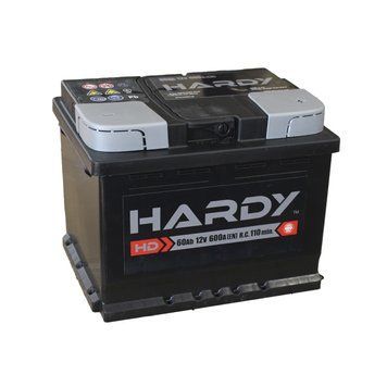 Автомобільний акумулятор Hardy 6СТ-60 (-/+) 12В 60АH 600А 6СТ- 60Аз HARDY фото
