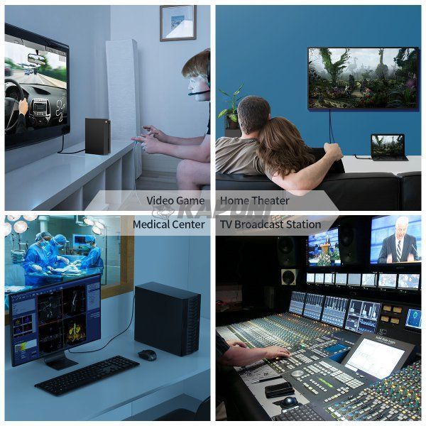 Кабель в коробке HDMI V.2.1, 8К 60 Гц, HDR10, HLG, 48Gbps, YUV 4:4:4, позолоченные коннекторы, 2 м Choetech XHH01-BK XHH01-BK фото