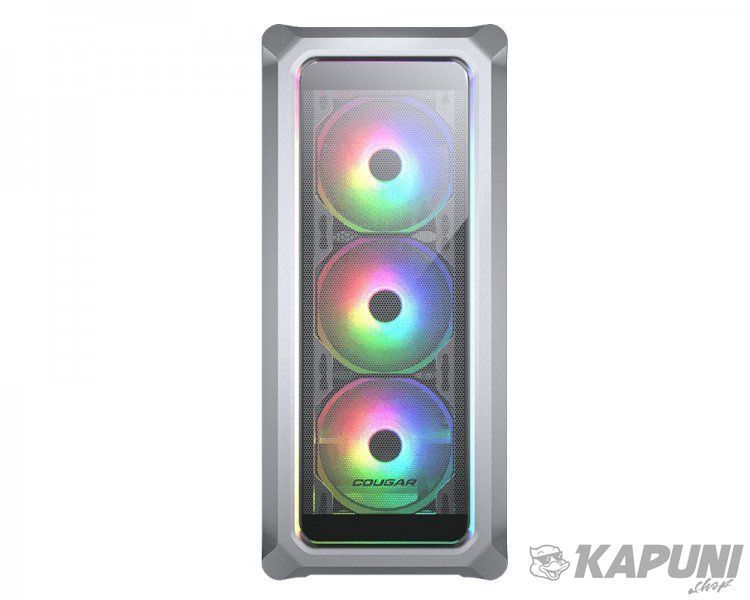 Ігровий корпус, 2*3.5"+3*2.5", 3*120-мм ARGB вентилятори передвстановлені, ATX/mATX/mini-ITX, скляне вікно Cougar Archon 2 RGB (White) Archon 2 RGB (White) фото