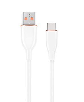 Кабель USB 2.0 A-тато/C-тато, 1.5 м, преміум, 2.1 А Cablexpert CC-USB2S-AMCM-1.5M-W фото