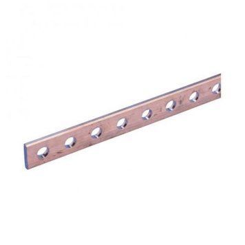 Перфорированная медная шина nVent ERIFLEX DPCB 25 &times; 5 &times; 1750 мм, отверстия 10,5 мм 550400 550400 фото