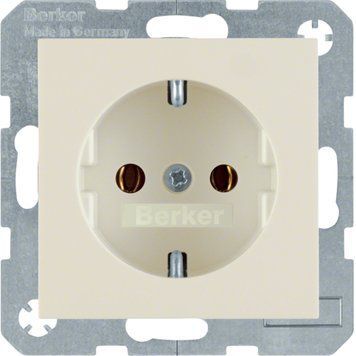 Розетка Berker S.1/B.3/B.7 с заземлением белая 47438982 KPN-009180 фото