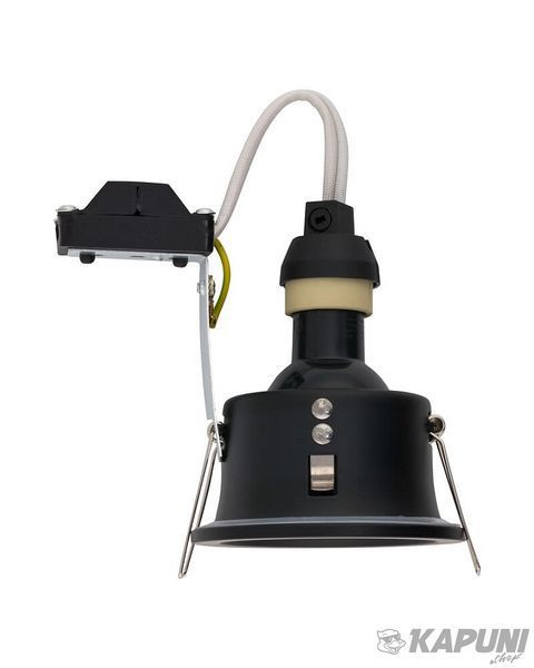 Точковий світильник Nowodvorski 8367 Charlie GU10 1x15W IP54 Black 8367 фото
