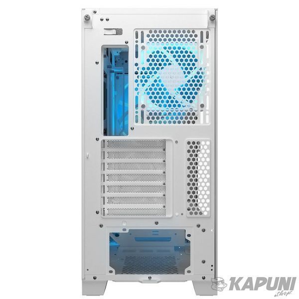 Ігровий корпус, 2*180mm ARGB, 1*120mm ARGB вентилятори передвстановлені, ATX/mATX/mini-ITX, скляне вікно Cougar AIRFACE FLO RGB White фото