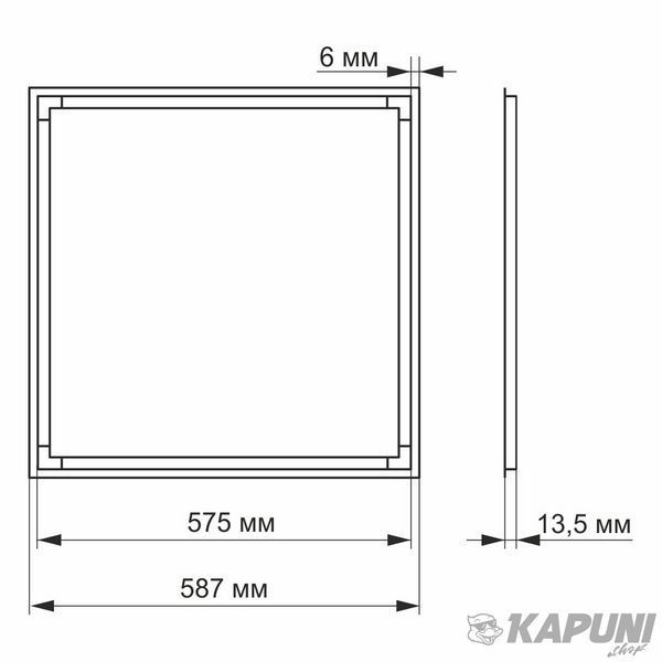 LED панель ART VIDEX 40W 5000K VL-PA405W 23985 фото