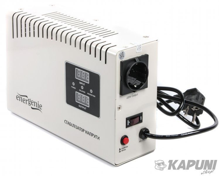 Автоматический регулятор напряжения, 230 В, 1000 ВА EnerGenie EG-AVR-DW1000-01 EG-AVR-DW1000-01 фото