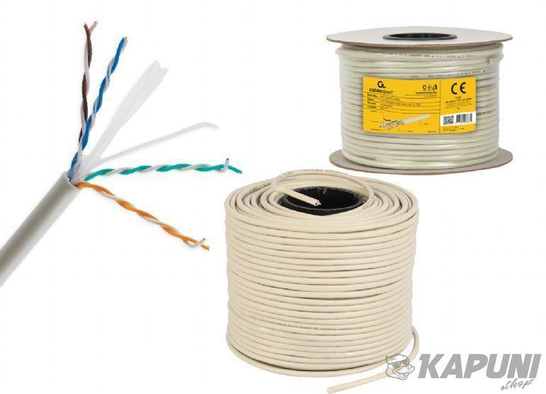 CAT6, одножильная, алюминий под медью (CCA), AWG24, неэкранированная, 305 м Cablexpert UPC-6004SE-SOL UPC-6004SE-SOL фото