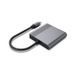 Док станция USB-C 2-в-1 (HDMI/DP), серый Cablexpert A-CM-HDMIFDPF-01 фото 3
