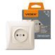 Розетка одинарная кремова VIDEX BINERA, 250 V, IP20 VF-BNSK1-CR 24692 фото 1