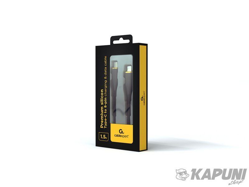 Кабель USB 2.0 Cablexpert С-папа/Lightning, 1.5 м, премиум, 2.25 А CC-USB2S-CM8PM-1.5M-BK CC-USB2S-CM8PM-1.5M-BK фото