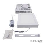 Світильник накладний LED Square Downlight 12W-230V-850L-4000K Alum TNSy TNSy5000139 фото