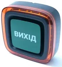 Бездротовий адресний пожежний оповіщувач світловий Ajax EN54 FireProtect (VAD) "ВИХІД" Black (161311.277.BL1)