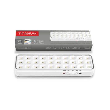 LED светильник аварийный TITANUM 30 LED 6500K, 2 W, 100 Lm - режим &laquo;HIGH&raquo;, 50 Lm - режим &laquo;LOW&raquo;, Li-ion 18650 сменный TL-EM1106 27384 фото
