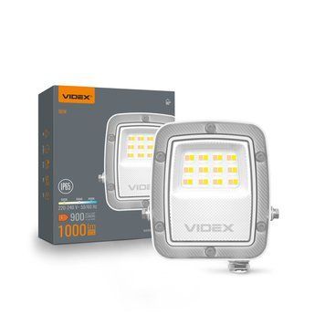 LED прожектор VIDEX F5 10W 3000-5000-6500K 230V White VL-F5-010CW 29251 фото