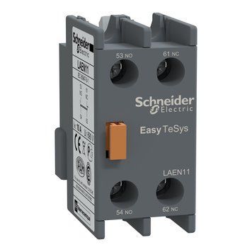 Контактор Schneider Electric Блок додаткових контактів EasyTeSys 1 нормально відкритий контакт 1 нормально закритий контакт LAEN11 LAEN11 фото