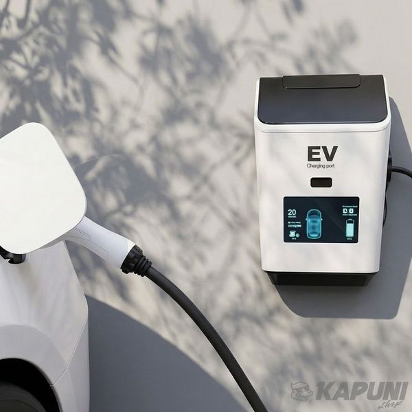 Зарядний кабель для електромобіля Type 2,3х16А (11КВт), 3-фазний 4 метра EnerGenie EV-T2MF-11KW-4M фото