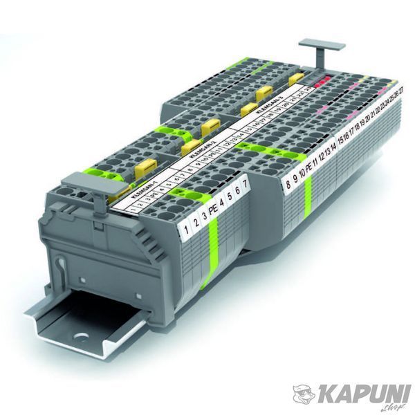 Клема Klemsan YBK SLD 220 В AC під запобіжник 4 мм бежева 0.0.0.3.55770 0.0.0.3.55770 фото
