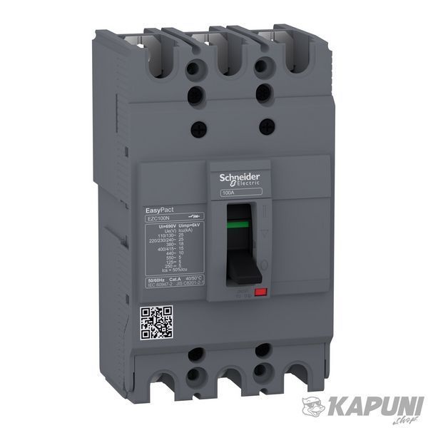 Автоматический выключатель Schneider Electric EasyPact EZC100N трехполюсный 15 кА 32 А EZC100N3032 EZC100N3032 фото